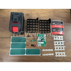 vỏ pin và mạch pin 21700 5 cell 5s 1p 10 cell -15 cell chân m21 makita