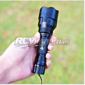 Đèn pin siêu sáng nhỏ gon và tiện dụng - Đèn pin cảnh sát cơ động (chưa bao gồm pin và sạc)
