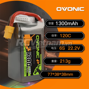 Lipo Ovonic 1300mah 6s 120c