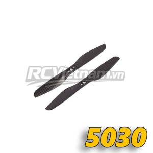 Cánh quạt thuận nghịch 5030 sợi carbon màu đen 5 inch UAV Máy bay mô hình đa cánh quạt UAV