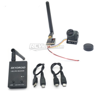 Bộ camera + VTX và VRX Skydroid cho điện thoại