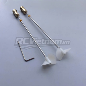 Combo bộ trục lap và chân vịt thuận nghịch chế thuyền mini, trục 2mm, 2.3mm