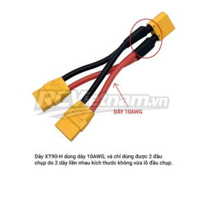 Dây nối dài pin đầu jack XT90-H song song tăng ampe