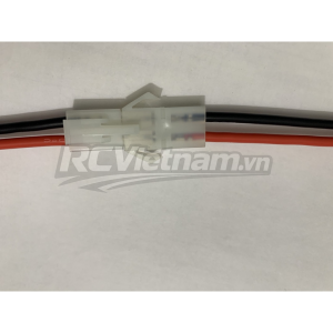 Cặp giắc đực cái Dây silicone chịu nhiệt nối điện pin - ắc quy loại lớn L6.2 mm