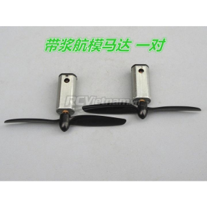 Combo 2 động cơ N50 và cánh quạt dùng để chế máy bay, tầu lượn 3.7v