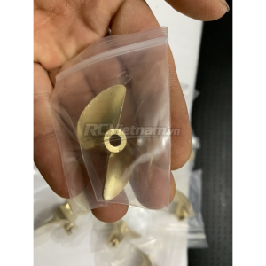 Chân vịt đồng 2 lá trục 3.17mm/4mm/4.76mm pitch 1.4/ 1.9 inches dùng cho tàu/cano điều khiển từ xa