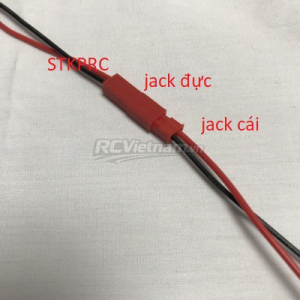 Jack JST 10cm dây silicol 20AWG/22AWG
