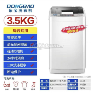 Máy giặt mini dành cho trẻ em, trẻ sơ sinh giặt riêng quần áo với cha mẹ