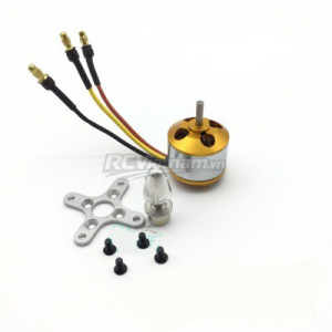 Motor 2212-1000kv/1200kv/1400kv/1600kv/2200kv/2450kv/2700kv/3500kv đã bao gồm jack chuối
