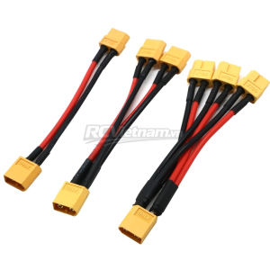 Dây Nối Pin Song Song jack XT60 Mở Rộng Hai Đầu Đực / cái dây 14AWG/ 16AWG Cho Động Cơ Pin RC