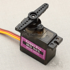 Động cơ Servo MG90S 180 độ/ 360 độ (bánh răng kim loại)